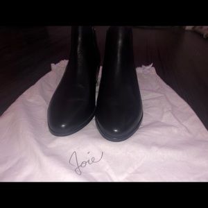 Joie Barlow Black Leather Bootie